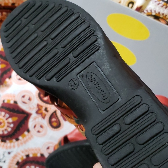 DR.SCHOLL'S "Aztec" Santa Fe Huarache sandals. Red/Multi Leather SZ. 8.5 EUC - Picture 5 of 8